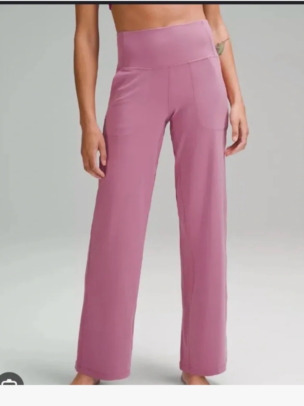 Lululemon High-Waist Wide-Leg Lounge Pants.